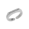Ring rectangular with arrows 17mm - 3,6x21,5mm