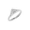 Ring ethnic with triangle shape 17mm - 6,9x20,6mm