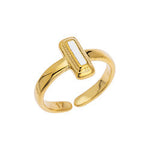 Ring rectangle ethnic 17mm - 21,8x11,8mm