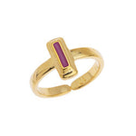 Ring rectangle ethnic 17mm - 21,8x11,8mm