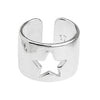 Ring with star 17mm - 20,37x15,01mm