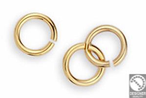 Brass jump ring ext. 6mm-0.8mm - Size 6x6mm