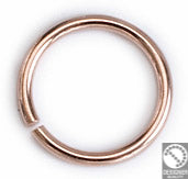 Brass jump ring ext. 12mm-1.2mm - Size 12x12mm