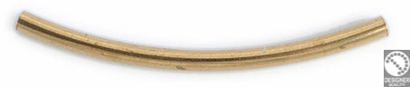 Brass tube curved 35mm 1.2 - Size 2x35mm - Hole 1.2mm