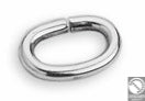 Brass jump ring oval ext. 8x5.5-1.2mm - Size 8x5.5mm