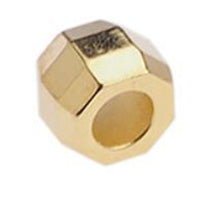 Brass bead faceted 5mm H2.3mm - Size 3.6x4.8mm - Hole 2.3mm