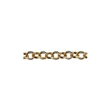 Brass chain oval 3.2x2.7mm - Size 3.2x2.7mm