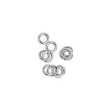 Brass jump ring ext. 3.5mm-0.6mm - Size 3.5x3.5mm