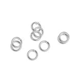 Brass jump ring ext. 4.5mm-0.6mm - Size 4.5x4.5mm