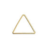Brass triangle 17mm - Size 17x15mm