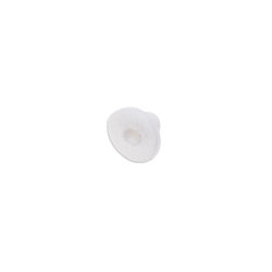 Rubber insert for earring Clasp (white) . - Size 8x8mm