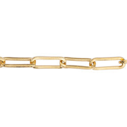 Brass chain oval 10.2x3.5mm - Size 10.2x3.5mm