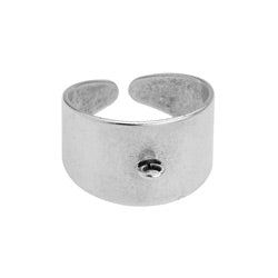 Brass ring 17mm with ring - 12,6x22,6mm