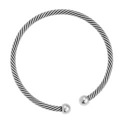 Brass twisted rope bracelet - Size 57.5x5.9mm