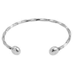 Brass twisted wire bracelet - Size 60.2x8.7mm