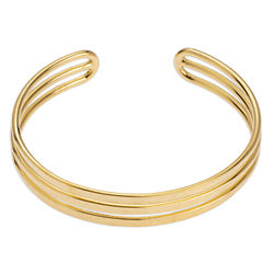 Brass flat triple bracelet - Size 58.1x10.7mm