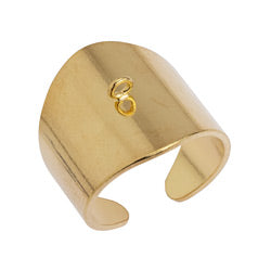 Brass ring 18mm with ring - 20,9x22mm