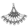 Brass ethnic 40mm with 9 eyes pendant - Size 47x40mm